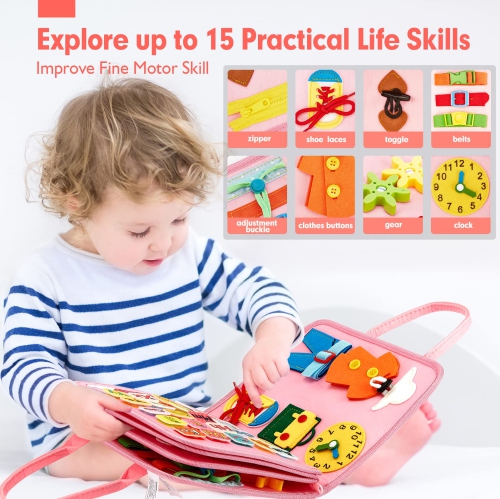 Planche de jeu en feutre, jouets Montessori, jouets éducatifs préscolaires, jouets de voyage pour panier de Pâques