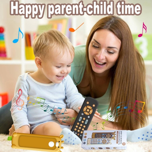 Soft Silicone Music Teething Toys, Toy Remote Control, Giraffe Teething Toy Set, Suitable Gifts for Boys and Girls