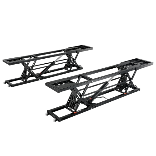 VEVOR 5,000 LBS Car Lift, Portable Car Lift, with Extended-Length Plates, 25.6" Max. Height, Heavy-duty Carbon Steel Truck Lift with Power Unit, Auto