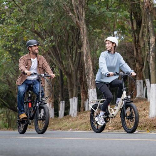 INVANTI Adult Folding E-Bike – 500W Motor, 72KM Max Range, 20"x3" Fat Tires, Front Suspension, 7-Speed Gear | Urban Commute & Off-Road Exploration