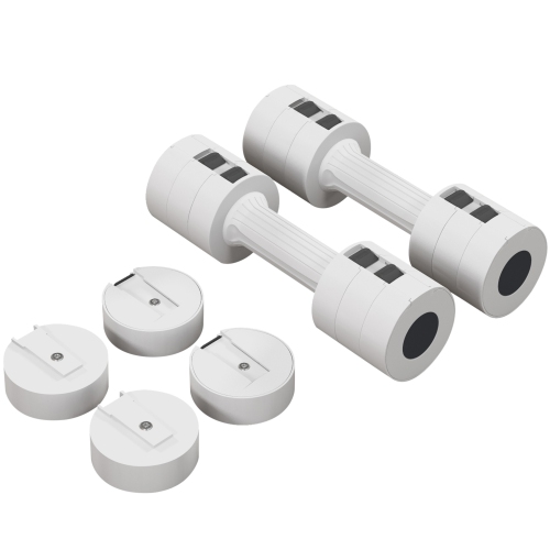 Ensemble de deux haltères réglables 11&nbsp;lb de Soozier, poids pour les mains avec 12 plaques de poids et poignées antidérapantes, pour hommes et