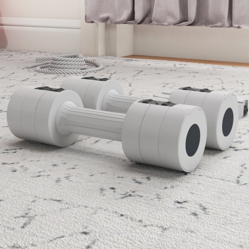 Ensemble de deux haltères réglables 11 lb de Soozier, poids pour les mains avec 12 plaques de poids et poignées antidérapantes, pour hommes et