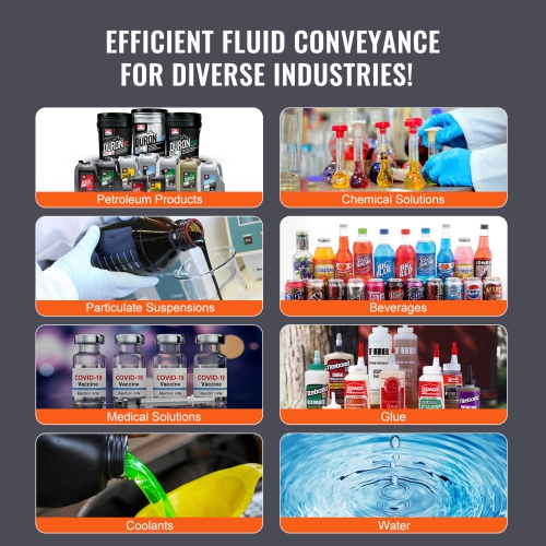 VEVOR 44GPM Air Operated Double Diaphragm Pump, Max 115PSI Air Waste Oil Pneumatic Transfer Pump with 2 Extra Diaphragms, 1-1/2 inch Inlet & Outlet