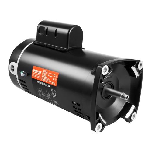 VEVOR  2 HP Pool Pump Motor, 56Y Frame, 230V (7.8 Amps) 3450 Rpm, 60Hz, 1.3 Service Factor, 50Μf/250V Capacitor, Ccw Rotation Square Flange