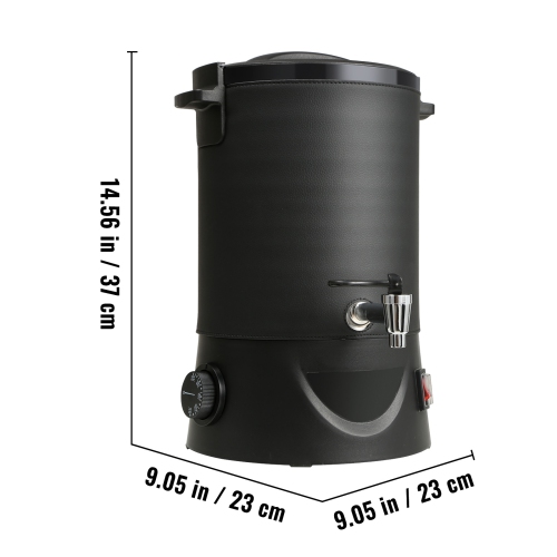 VEVOR 6.5 Liter Large Electric Wax Melting Pot Easy Pour Spout, 9-level Temperature Control, Easy Clean for Candle Soap Cream Beauty Bulk Production