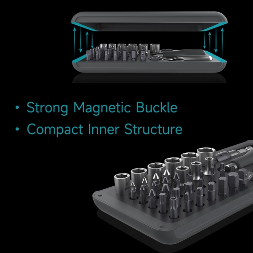 Mini Ratchet and Screwdriver Set,41-Pieces,Polycarbonate and Alloy Steel,Compact and Portable