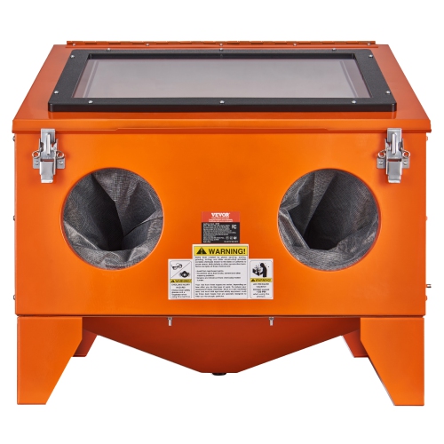 VEVOR 40 Gallon Sandblasting Cabinet, 40-120PSI Portable Benchtop Sand Blasting Cabinet, Steel Sand Blaster with Blasting Gun & 4 Ceramic Nozzles for