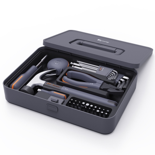 Trousse d'outils de réparation multifonction pour maison et auto et ouvriers de bois Trousse d'outils de ménage générale personnalisable idéale pour