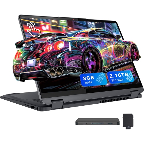 Lenovo IdeaPad Flex 5i 14" WUXGA Touch 2-in-1 Laptop, Intel i5-1235U,2.16TB Storage, 8GB LPDDR4X, Backlit Keyboard,Win 11, Gray