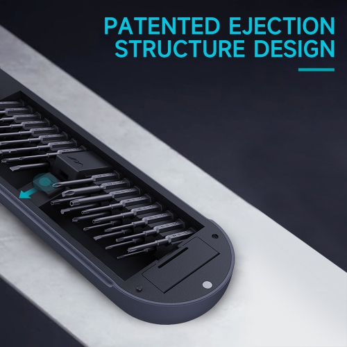 Rechargeable Mini Electric Screwdriver, 0.35N.m Torque, 30 Magnetic Drill Bits, 360° LED Lighting, Magnetic Storage, Perfect for Phone, Camera,