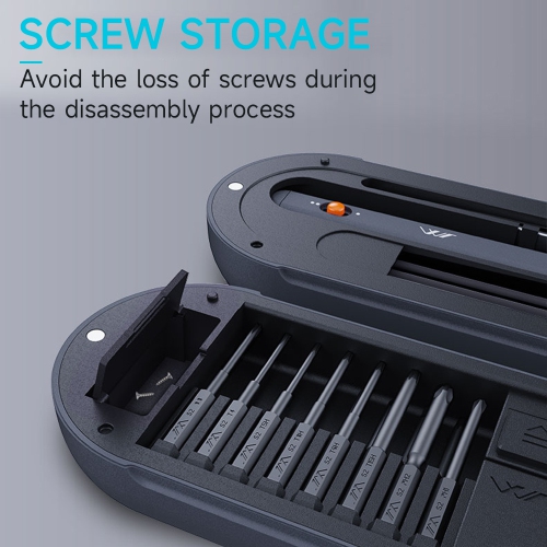 Rechargeable Mini Electric Screwdriver, 0.35N.m Torque, 30 Magnetic Drill Bits, 360° LED Lighting, Magnetic Storage, Perfect for Phone, Camera,