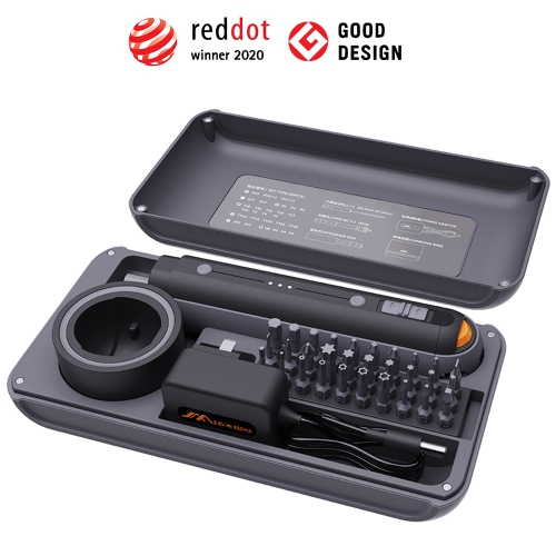 Image 1 de 10.. 3.6V Electric Screwdriver Set, 38-in-1, 220RPM, 4N.m Torque, 2000mAh Li-Ion Battery, LED Lighting & Charging Base, Ideal for Electronics, Phone,