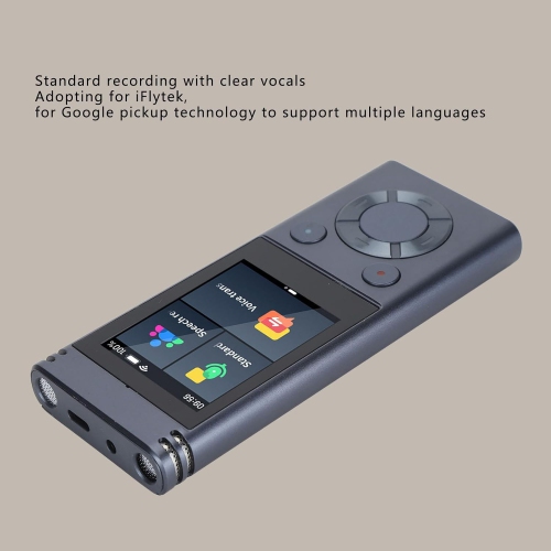 Traducteur de langue, écran tactile de 2,4 po, traduction vocale bidirectionnelle instantanée, prise en charge de 138 langues, prise en charge