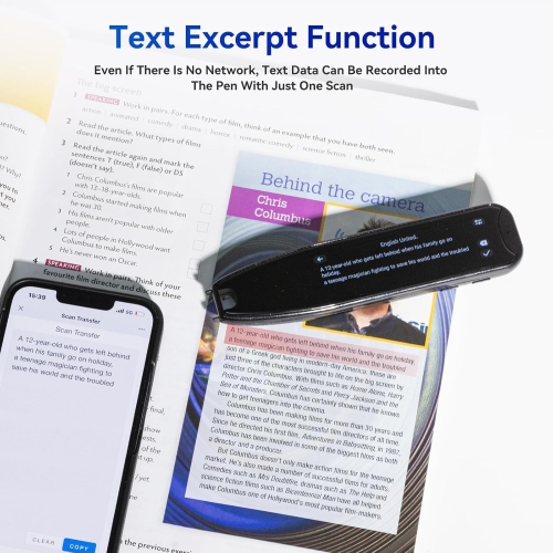 Translation scanning pen, reading disability translation pen, OCR scanning device, text to speech reading pen