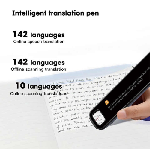 Balayage de texte portatif Smart Fast Scanner Pen Traduction Stylet multilingue Offline Traduction