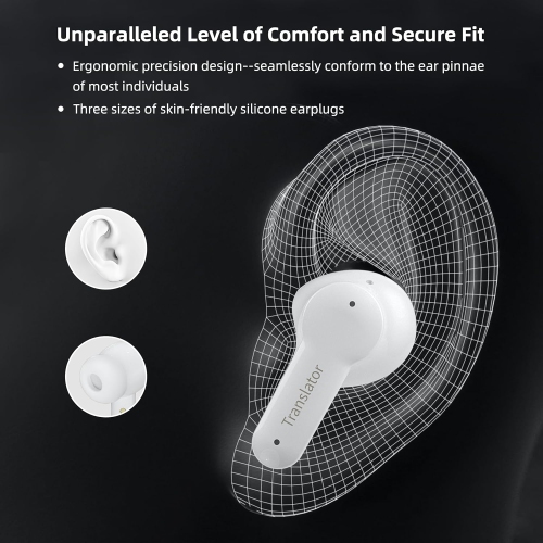 M3 Offline AI Translator Earbuds Support 144 Languages and Accents Translation Portable Translation Device AI Translation Earbuds