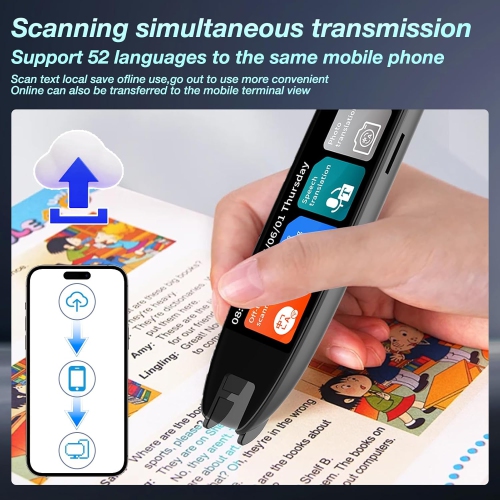 Balayage du stylo traducteur traduction multilingue Traduction hors ligne précise Prend en charge 142 langues Stylo de numérisation traduction hors
