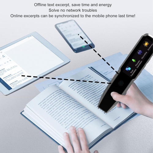 Stylo de traduction de langue, traduction intelligente prend en charge 112 langues, avec une fonction de balayage hors ligne, adapté aux voyages et à