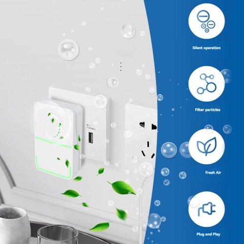 Negative ion air freshener air purifier - eliminates methanol, smoke and pet odors, silent operation Plug-in deodorizer for home and office