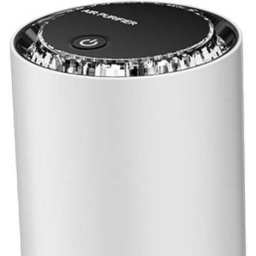 Mini air purifier plug and play compact low noise with colored light air purifier suitable for car, office and bedroom,