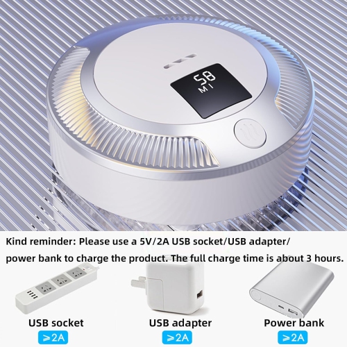 Portable ozone air purifier, rechargeable wireless, negative ion sterilization, car air purifier, mini portable, suitable for car, home and wardrobe