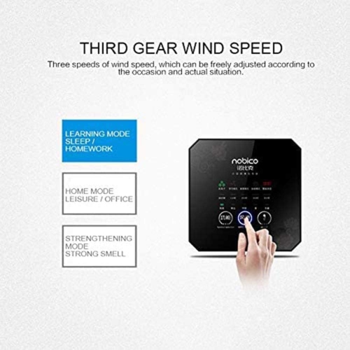 Purificateur d'air 3-en-1 avec générateur d'ions négatifs – Filtration intelligente en 3 étapes pour éliminer la fumée, le formaldéhyde et le PM2.5 –