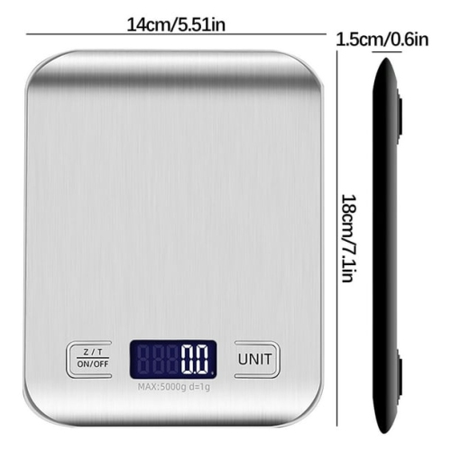 Household stainless steel kitchen small electronic charging food baking scale baking scale