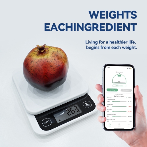 Smart Food Digital Kitchen Weighing Scale and Food Weighing Machine for Nutrition, Health, Fitness, Home Baking and Cooking Scale