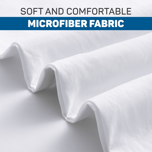 Canadian Linen 2 Pack Microfiber Pillow Cases, Standard Soft Brushed Microfiber Bed Pillow Covers Breathable, Fade Resistant Hypoallergenic Pillow