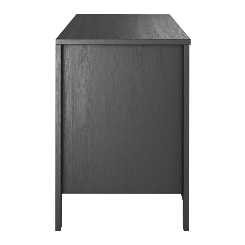 Meuble en bois Norio de Corliving pour téléviseur de 75&nbsp;po et moins avec tablettes de rangement ouvertes, console multimédia moderne pour le