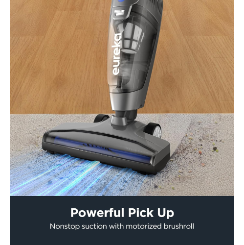 Home Lightweight Corded Stick Vacuum Cleaner, Powerful Suction Convenient Small Vacuum for Hard Floor, 3-in-1 Hand Vacuum, Aqua Blue, NES100