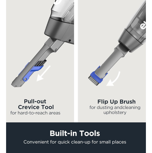 Home Lightweight Corded Stick Vacuum Cleaner, Powerful Suction Convenient Small Vacuum for Hard Floor, 3-in-1 Hand Vacuum, Aqua Blue, NES100