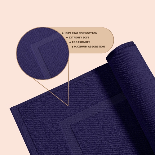 Tapis de bain Canadian Linen Yukon, paq. 2, 20�x 34�, léger, séchage rapide, cadre cadre photo, tapis de bain en coton [pas tapis de salle de bain],