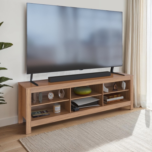 Amber & Emily Kaito Minimalist Media Console TV Stand, for most TVs up to 85" with Open Storage