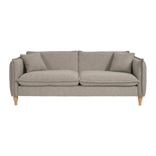Amber & Emily Oliver Boucle Elegant Minimalist Sofa