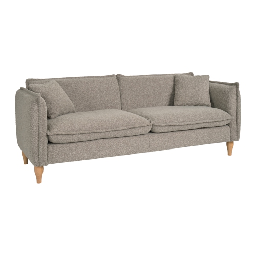 Amber & Emily Oliver Boucle Elegant Minimalist Sofa