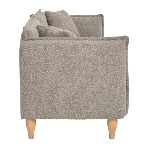 Amber & Emily Oliver Boucle Elegant Minimalist Sofa