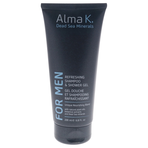Refreshing Shampoo and Shower Gel by Alma K for Men - 6.8 oz Shampoo