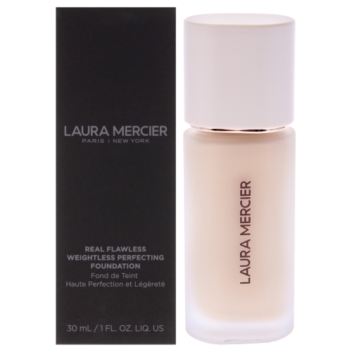 LAURA MERCIER  Real Flawless Weightless Perfecting Foundation - 0N1 Silk By for Women - 1 OZ Foundation By far this is your absolute best foundation ever