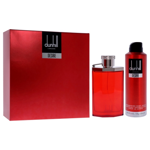 Desire Red by Alfred Dunhill for Men - 2 Pc Gift Set 3.4oz EDT Spray, 6oz Deodorant Spray