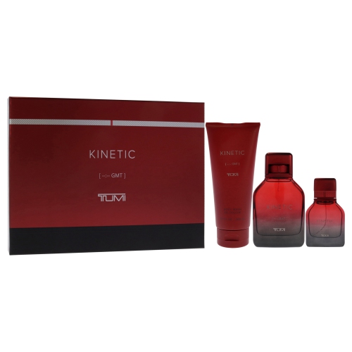 Kinetic by Tumi pour hommes – Coffret-cadeau de 3 pièces 3,4&nbsp;oz en aérosol, 1&nbsp;oz en vaporisateur, 6,7&nbsp;oz pour le corps