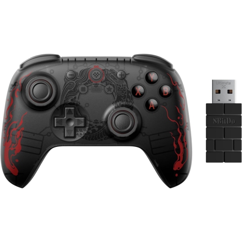 8BitDo Ultimate 2C Wireless Controller for Windows PC and Android, with Hall Effect Joysticks and Triggers, 1000Hz Polling Rate - Black Myth: Wukong