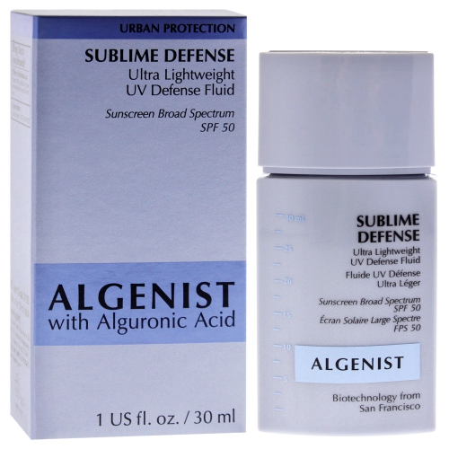 Sublime Defense Ultra Lightweight UV Defense Fluid SPF 50 by Algenist for Women - 1 oz Sunscreen