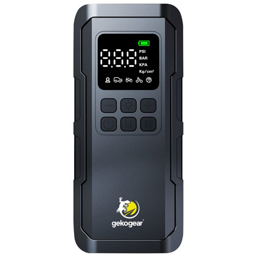 GekoGear AirFlux 100 Portable Air Pump with Power Bank