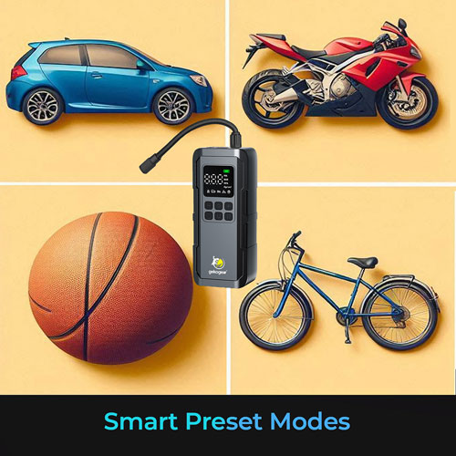 GekoGear AirFlux 100 Portable Air Pump with Power Bank