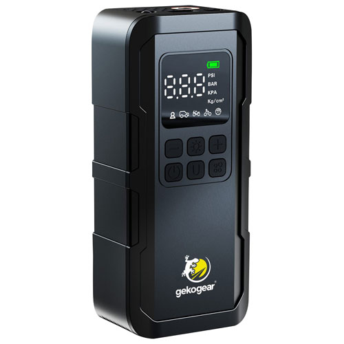 GekoGear AirFlux 100 Portable Air Pump with Power Bank