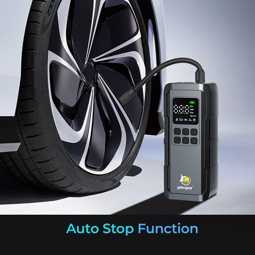 GekoGear AirFlux 100 Portable Air Pump with Power Bank