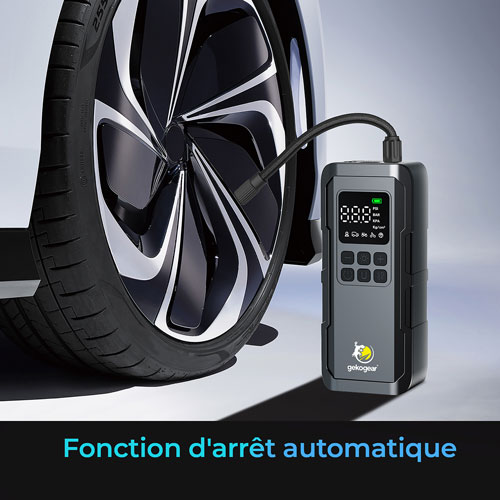 GekoGear AirFlux 100 Portable Air Pump with Power Bank