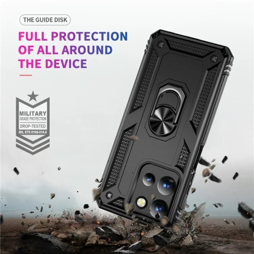 [CS] Étui rigide magnétique hybride avec support à anneau pour Motorola Moto G Power 5G 2025, noir