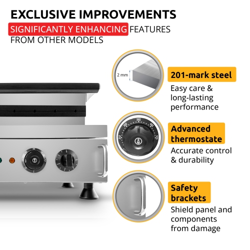 AP-527 Hot Dog Waffle Maker Commercial | Corn Dog Waffle Maker | 6 PCS | Hotdog Waffles on a Stick | Stainless Steel | 110V